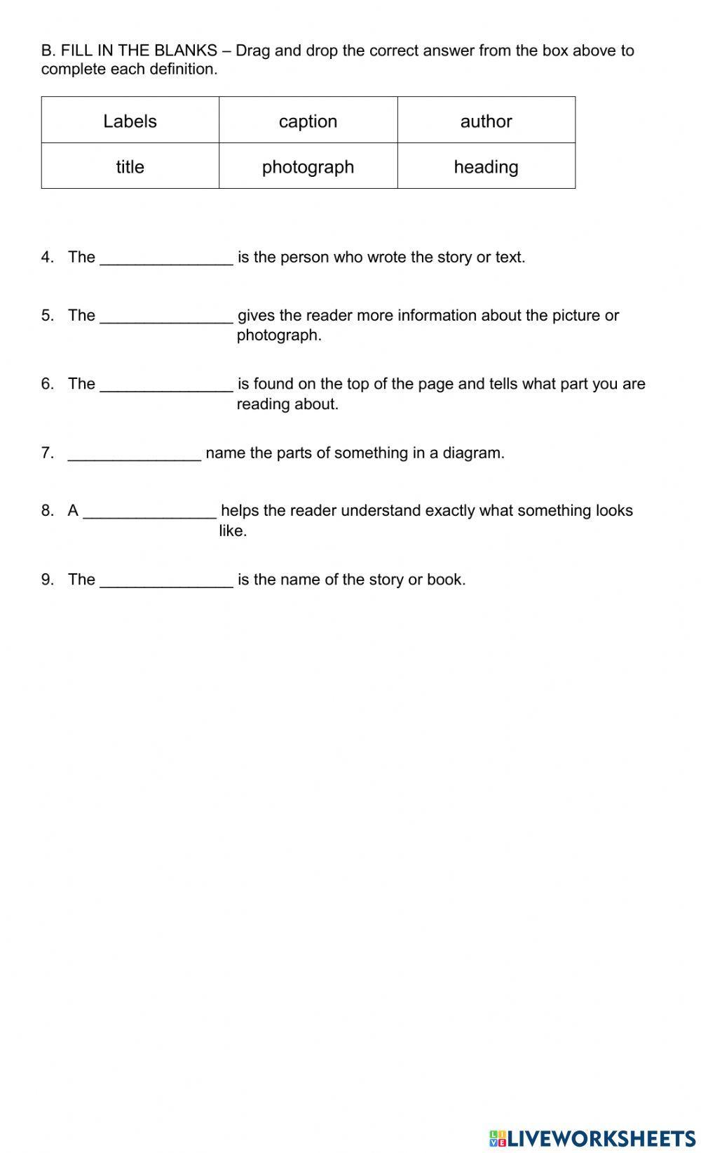 Text and Graphic Features