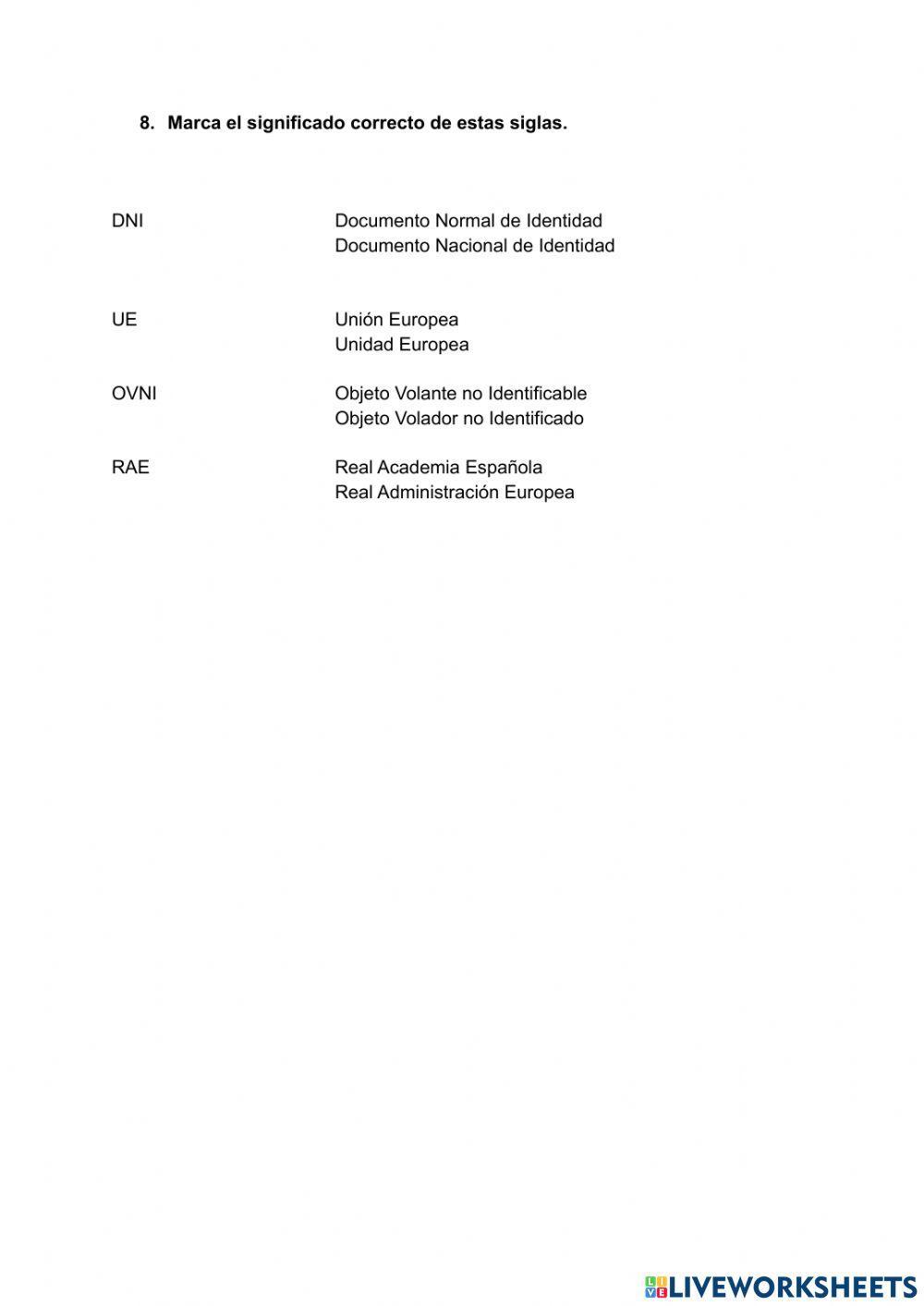 Control castellano primer trimestre