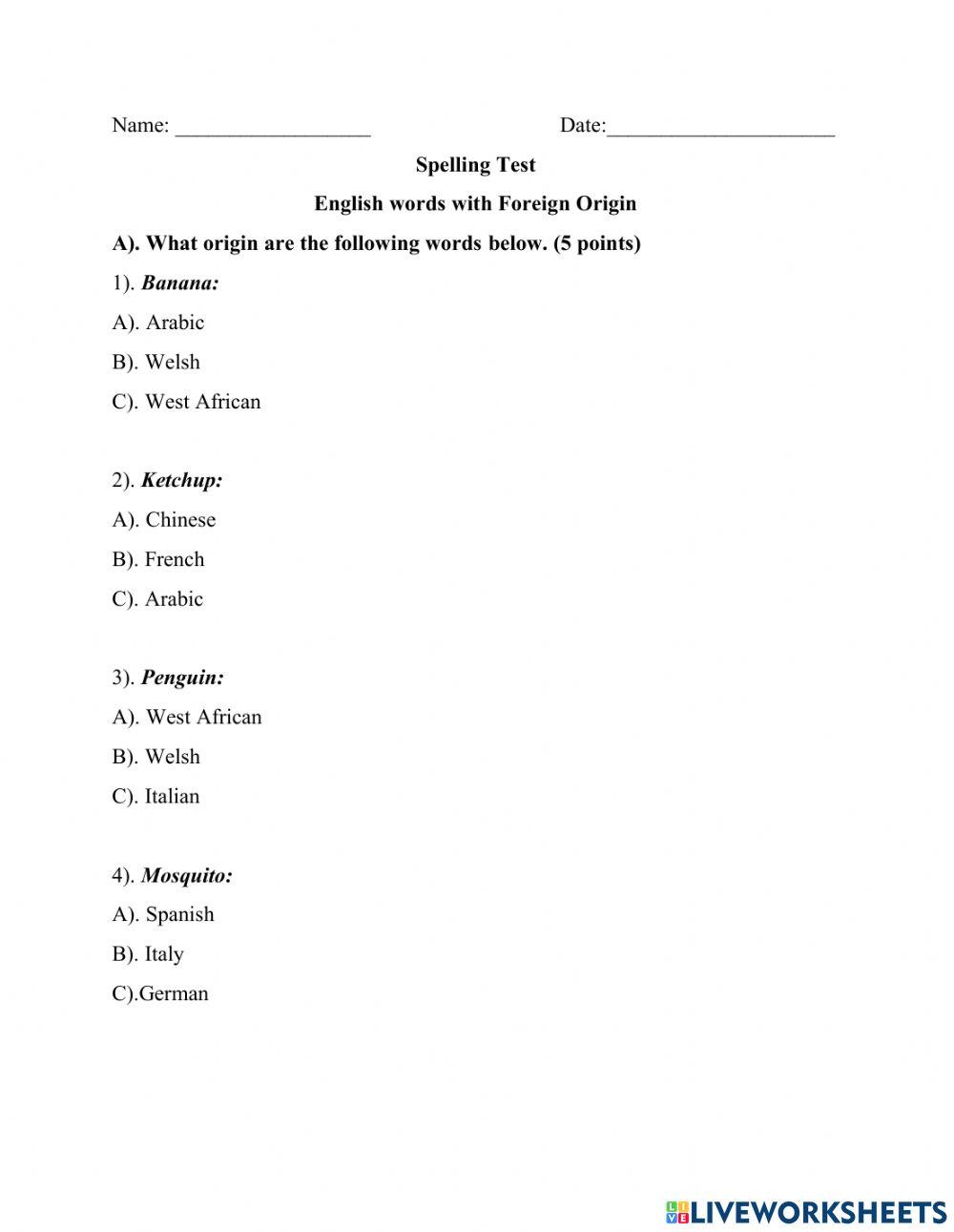 10 Common English Words With Foreign Origin