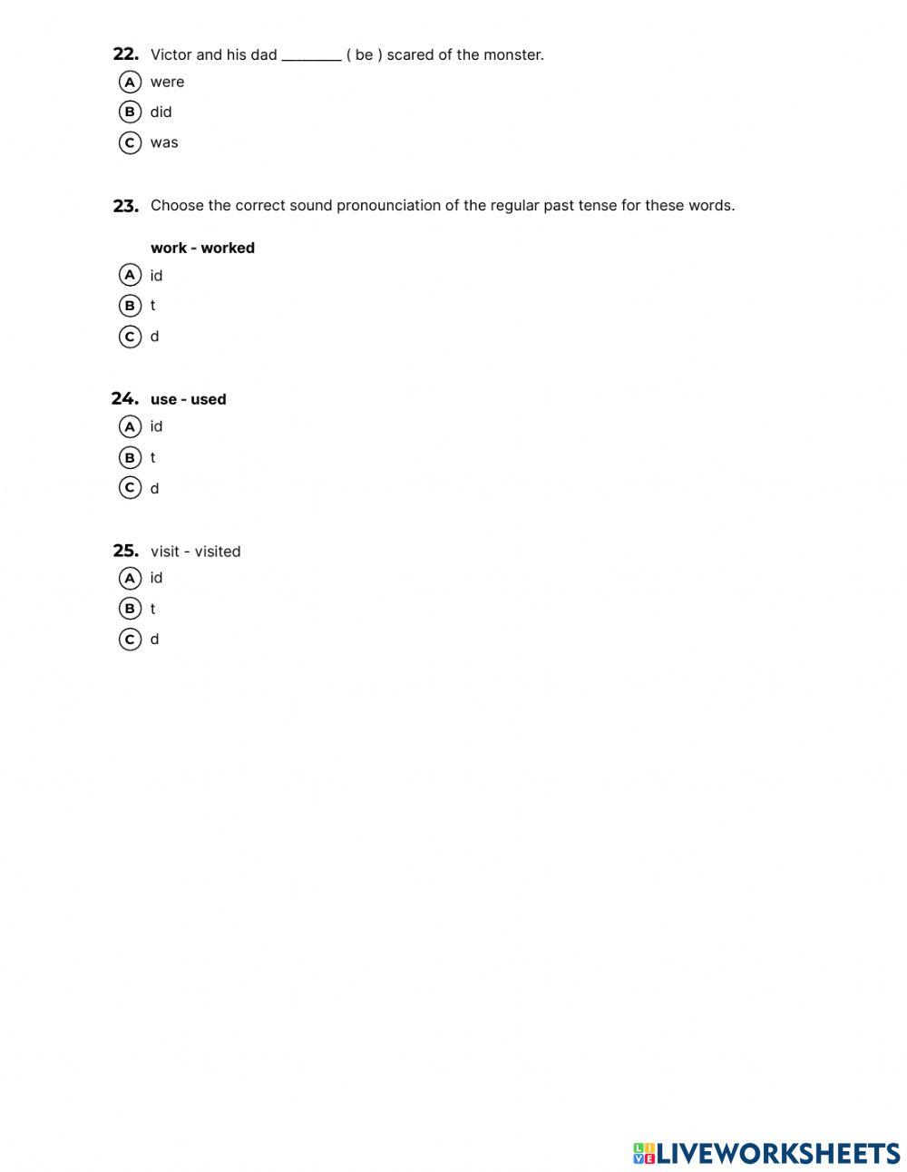 Exam Units 7 - 8   sp