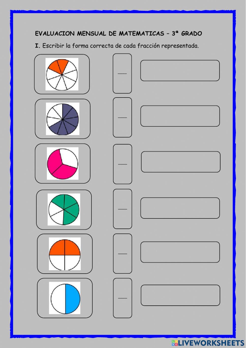 Evaluación fracciones
