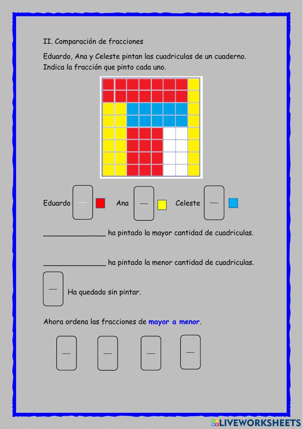 Evaluación fracciones