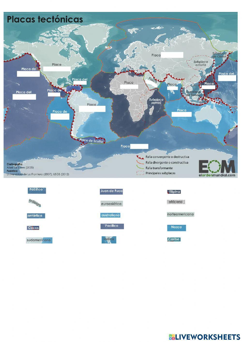 Las placas tectónicas