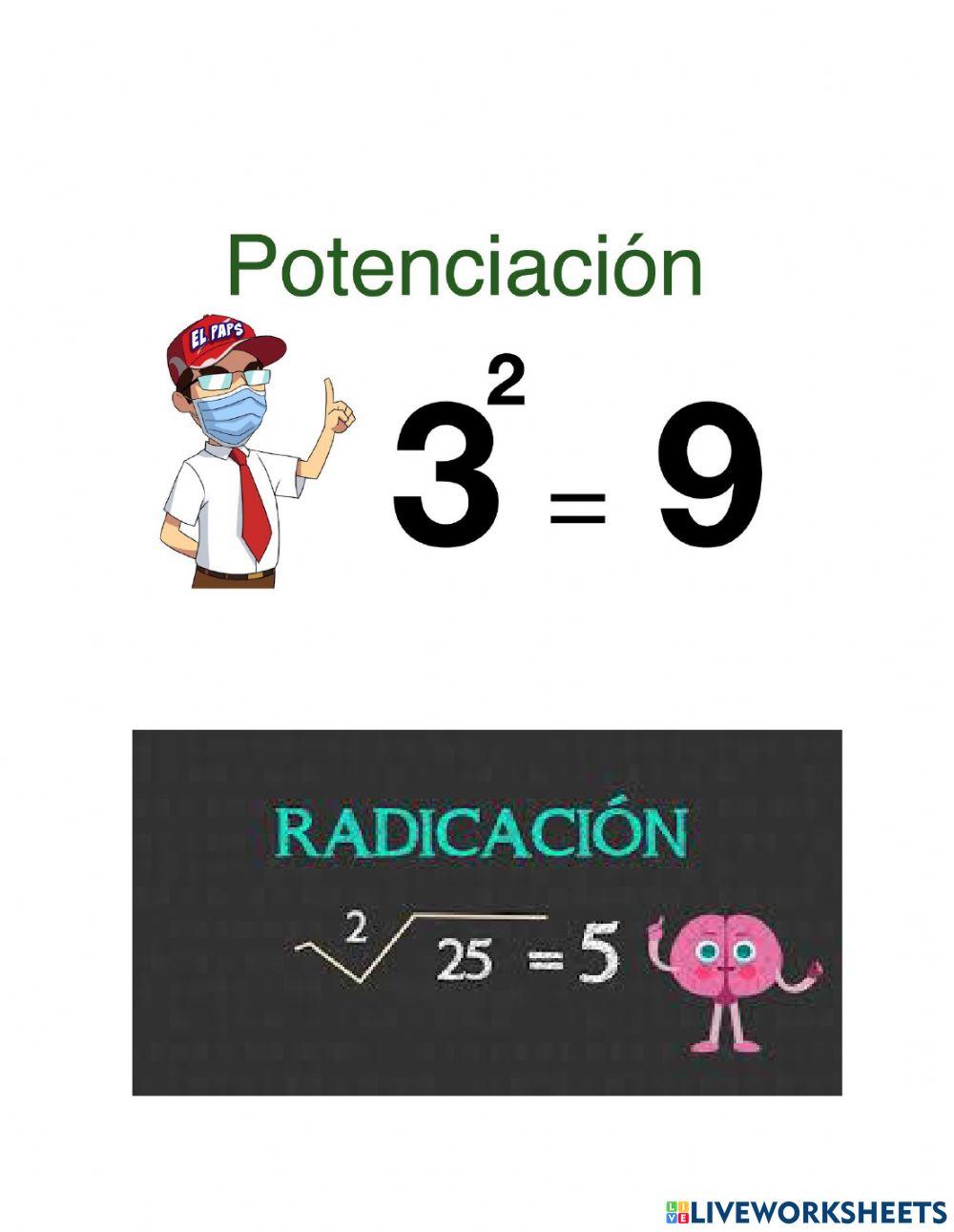 Potenciación y Radicación