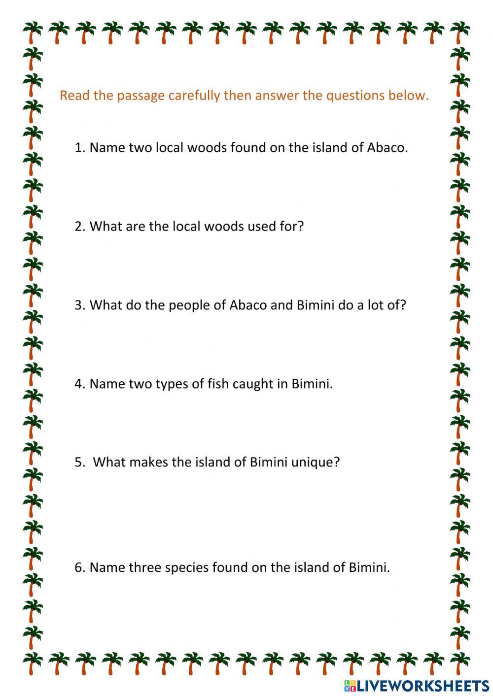 Abaco and Bimini Ecosystem