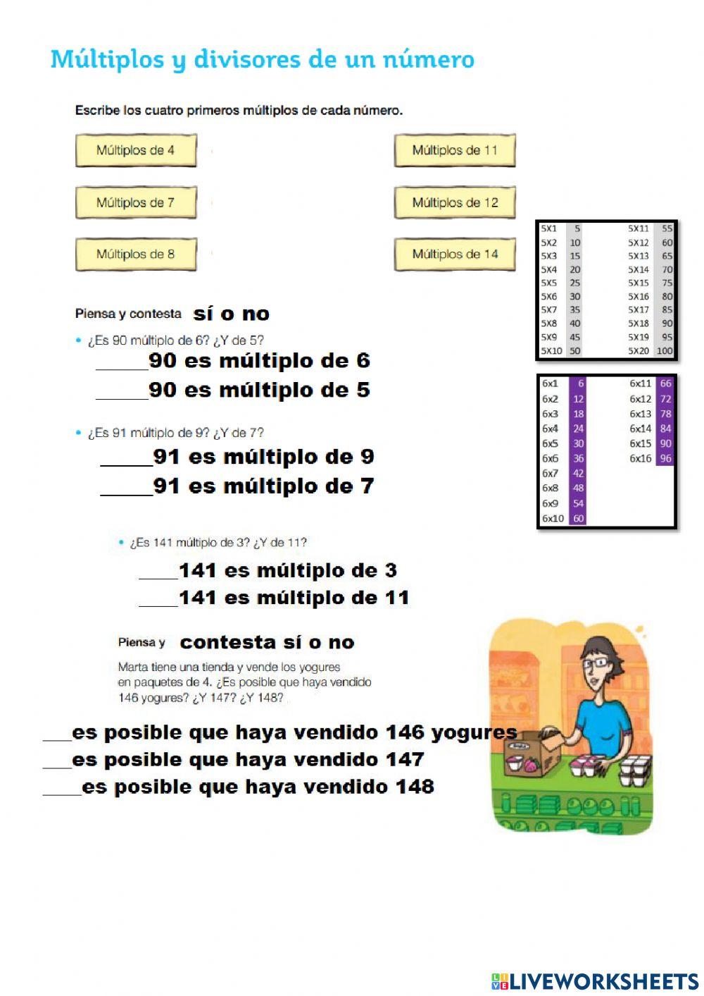 Múltiplos divisores criterios de divisibilidad