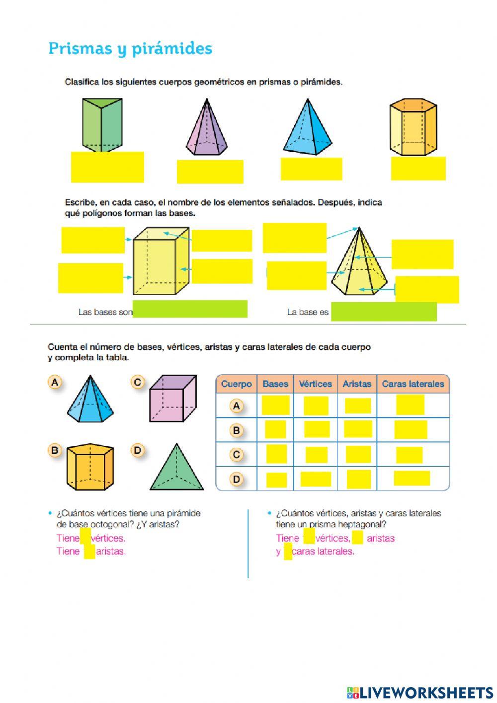 Cuerpos geométricos y figuras planas