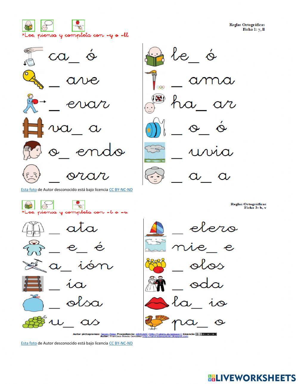 Uso de algunas consonantes