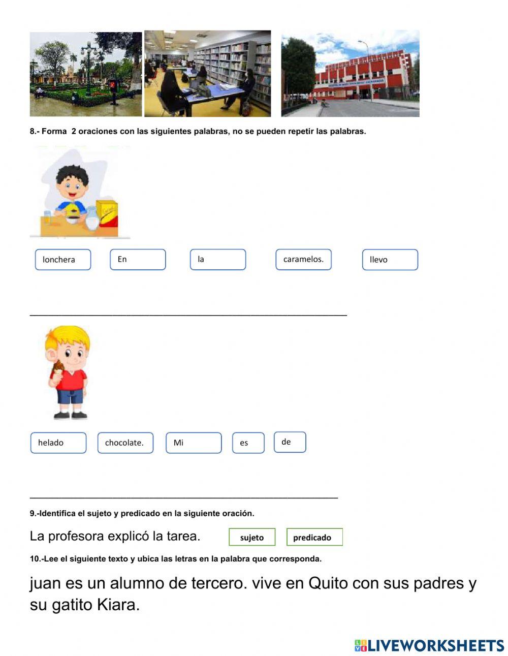 Evaluación parcial 1 lengua y literatura