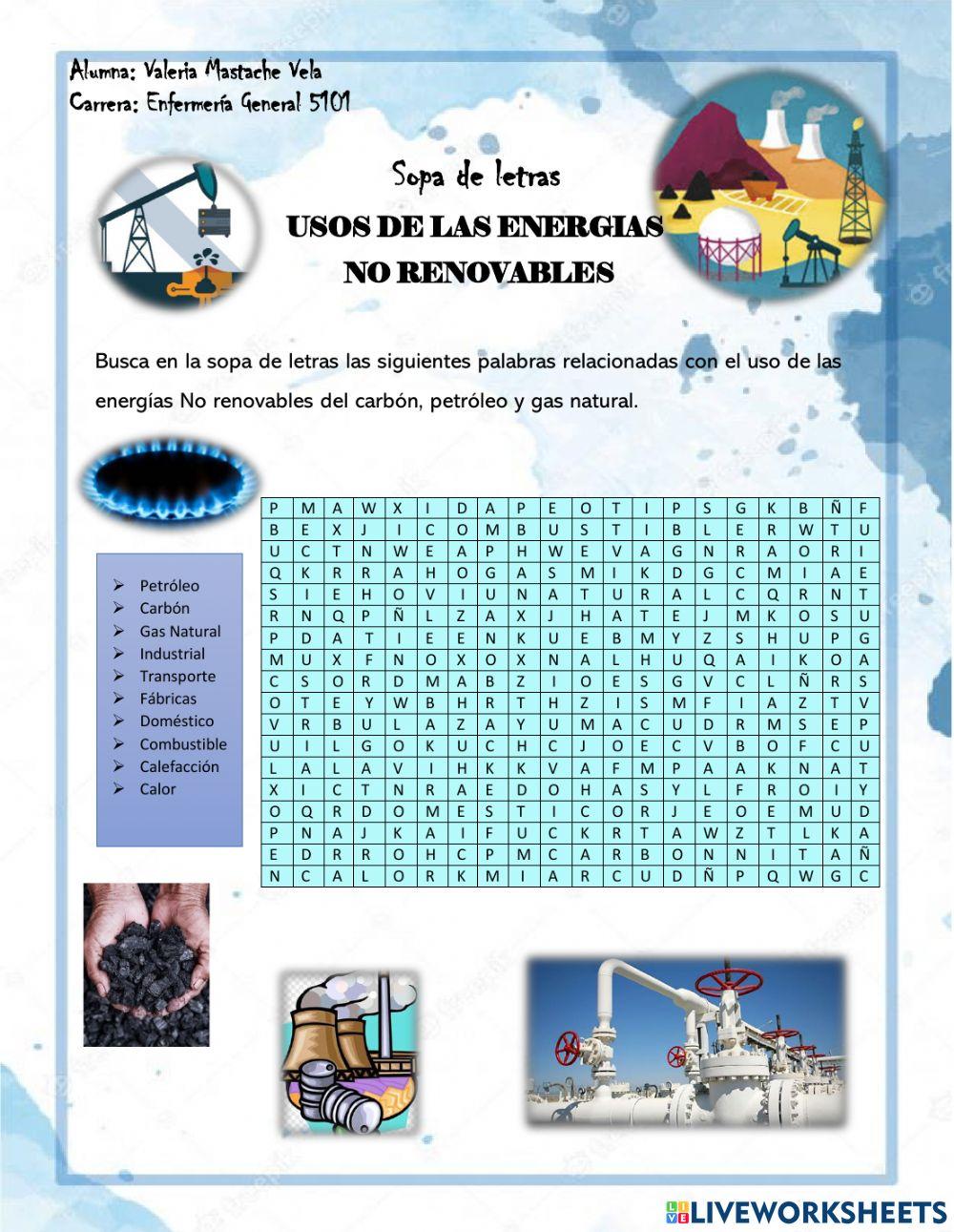 Uso de las energias no renovables