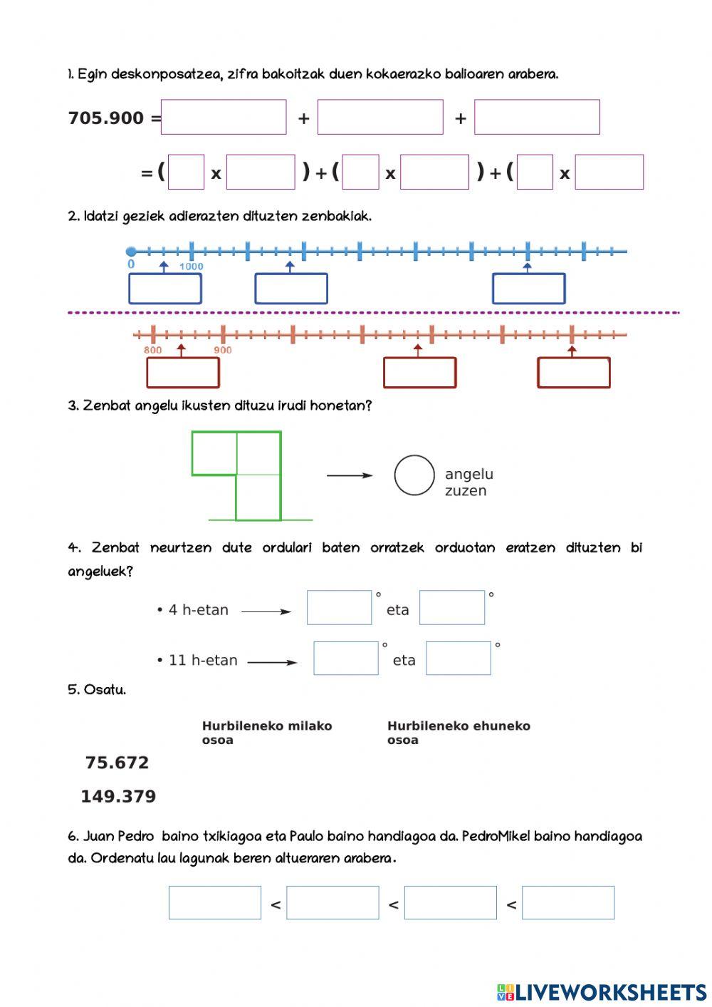 Zenbakikuntza eta graduak