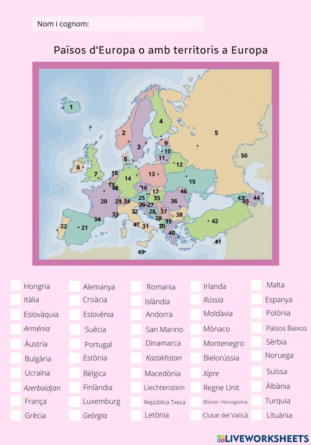 Països d'europa 2