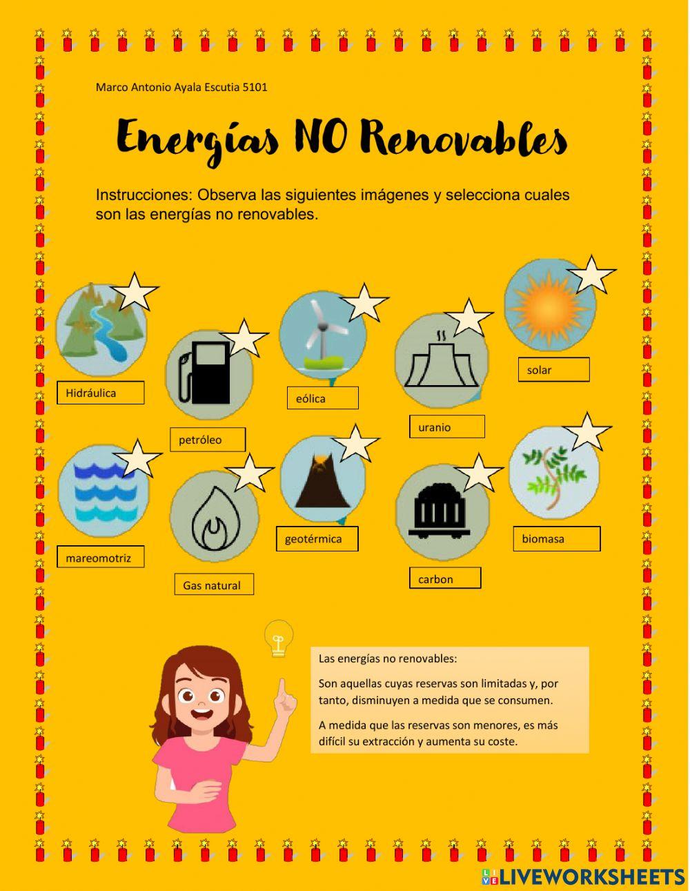 Energía no renovables