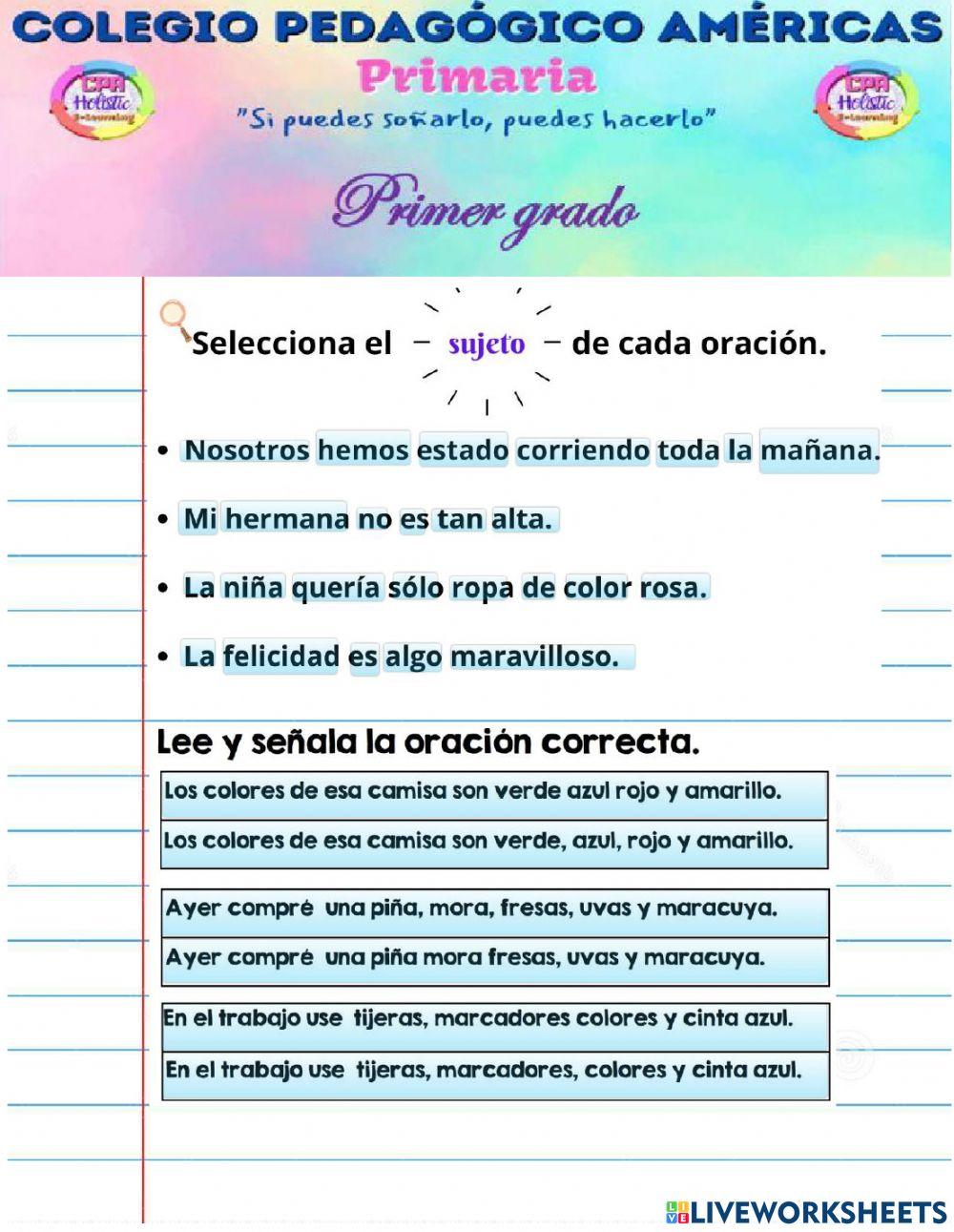 Evaluaci-n de Español 1°