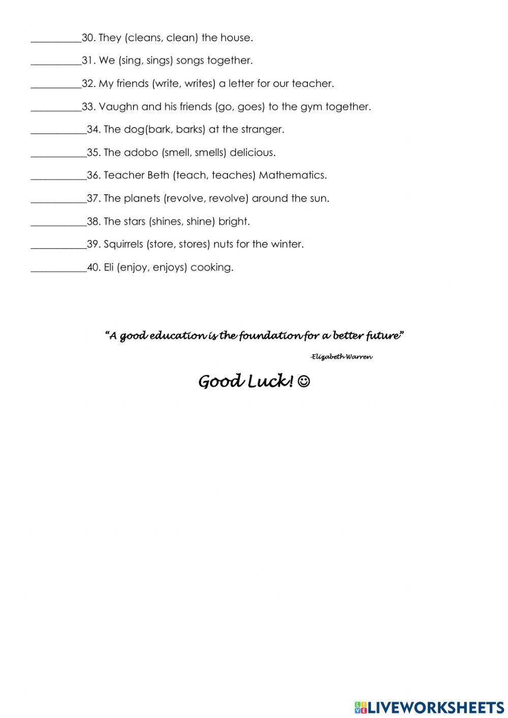 Second Monthly Examination