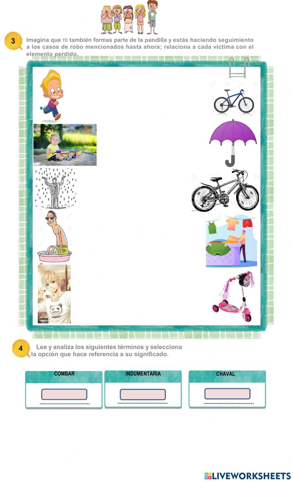 Control de lectura detectives en chanclas