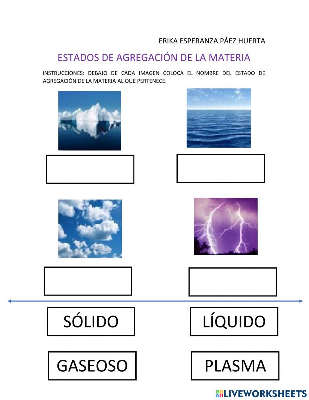 Estados de agregación de la materia