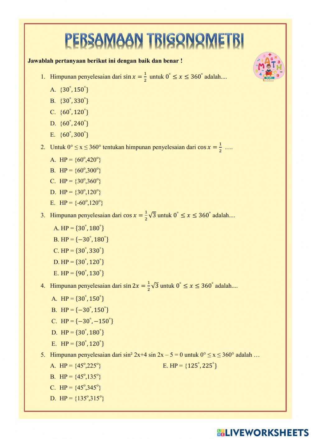 Latihan Uji Coba Siswa