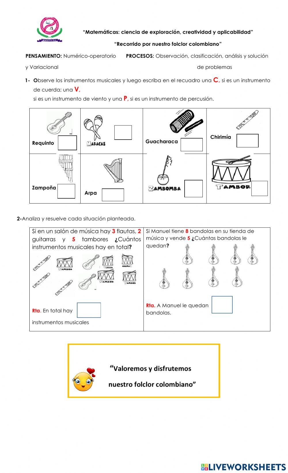 PENSAMIENTO: Numérico-operatorio