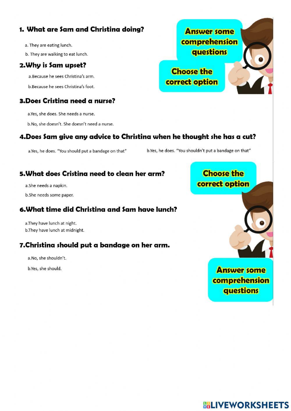 Reading comprehension