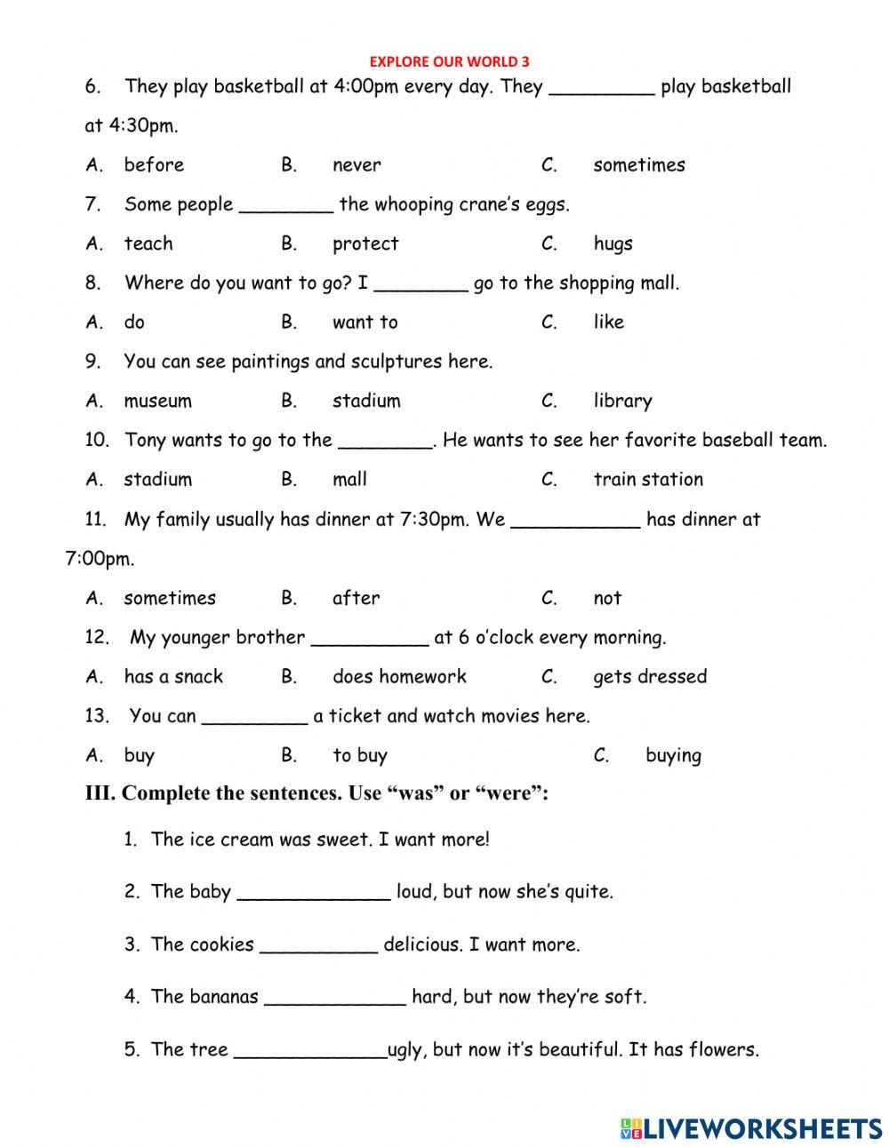 Monthly test of October,2021 - EOW3