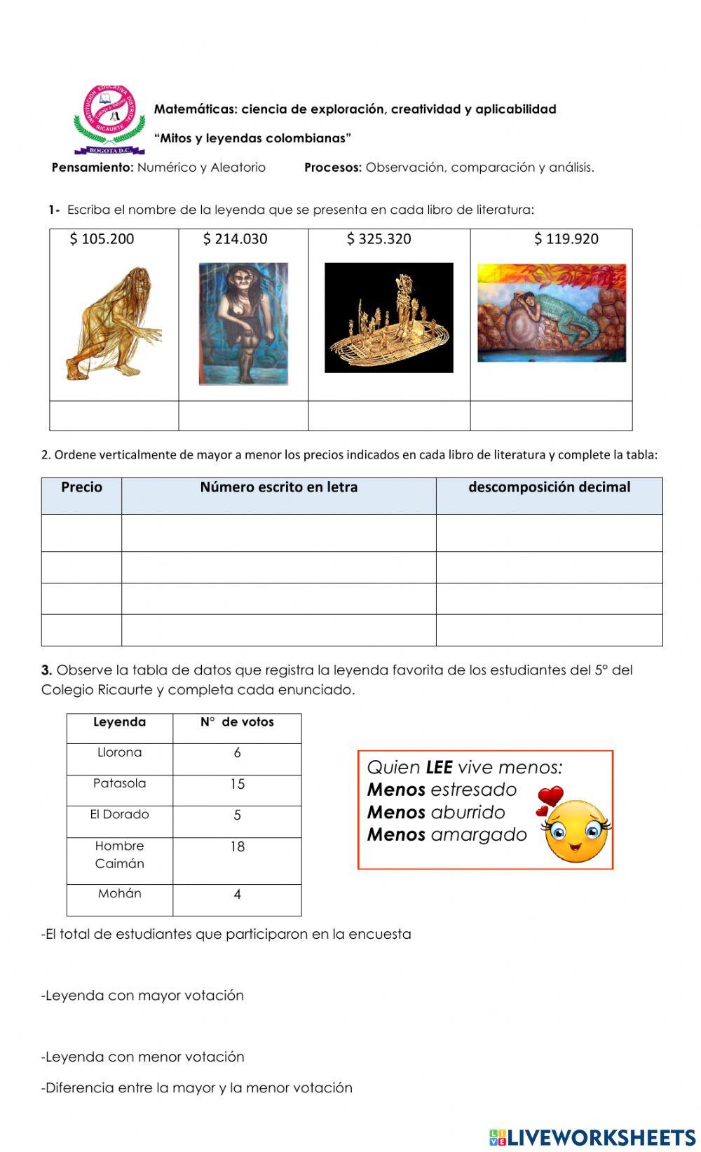 Numérico y Aleatorio    4,5 y 6