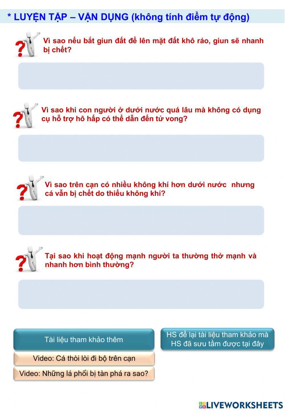 Sinh 11 - Bài 17 - Hô hấp ở động vật