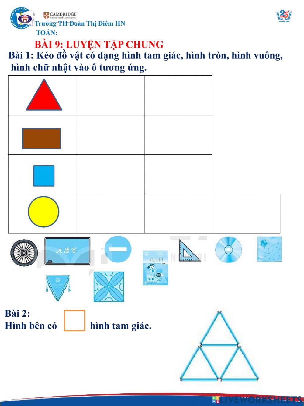 Toán tuần 9 tiết 1