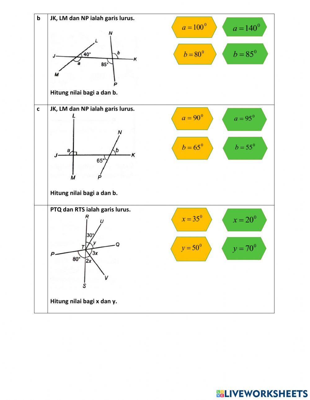 Bab 8 garis dan sudut matematik tingkatan 1