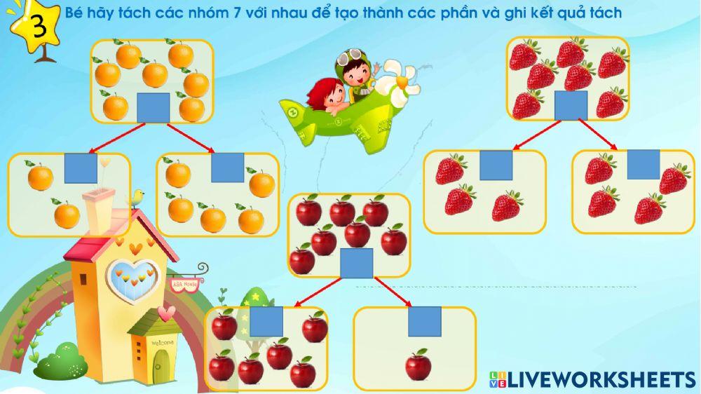 Tách gộp trong phạm vi 7