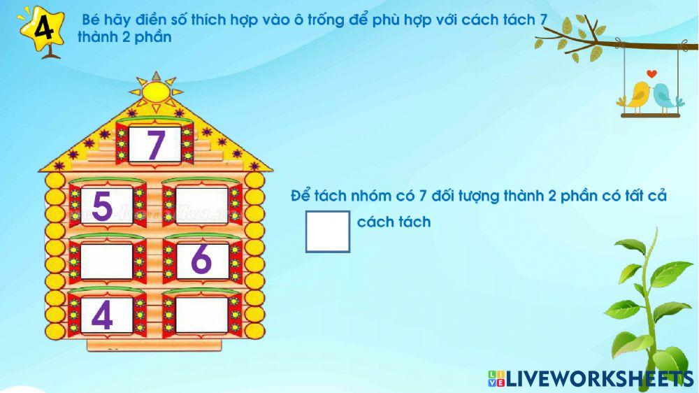 Tách gộp trong phạm vi 7