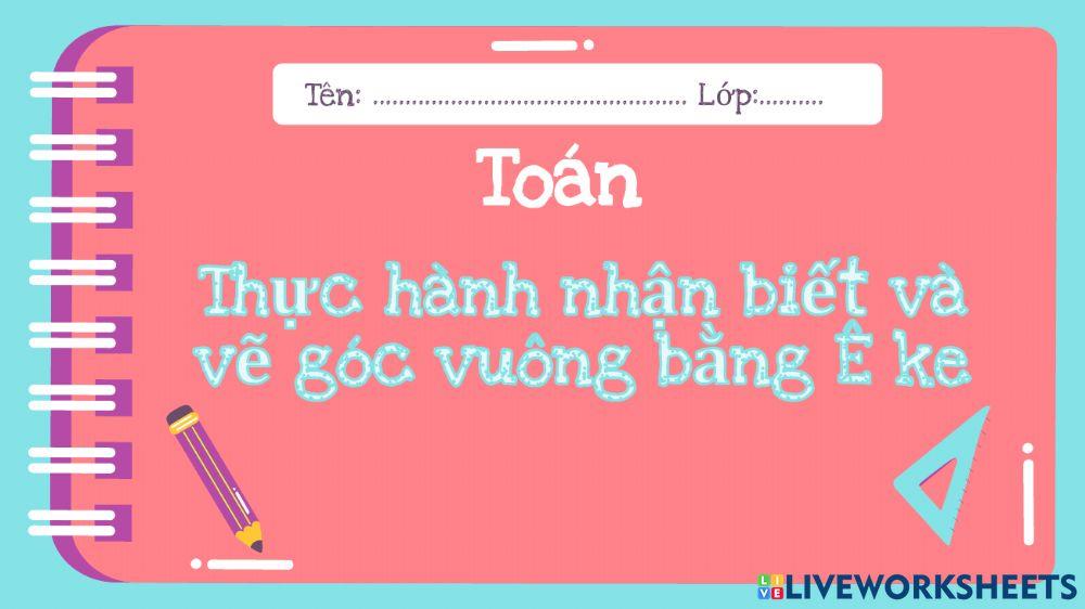 Góc vuông-góc không vuông