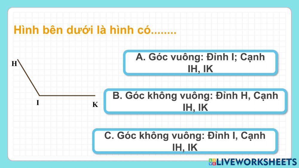 Góc vuông-góc không vuông