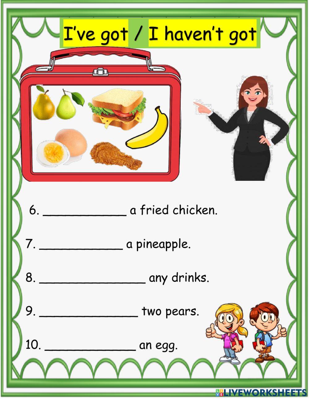 I've got - I haven't got