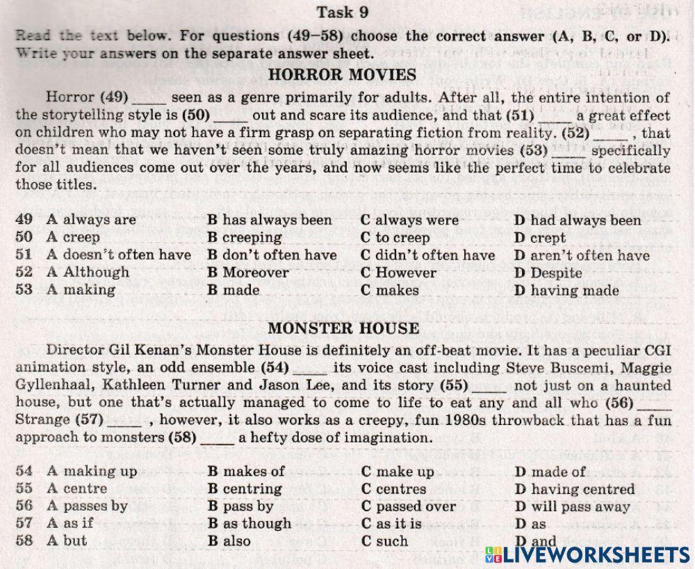 ZNO Use of English 1