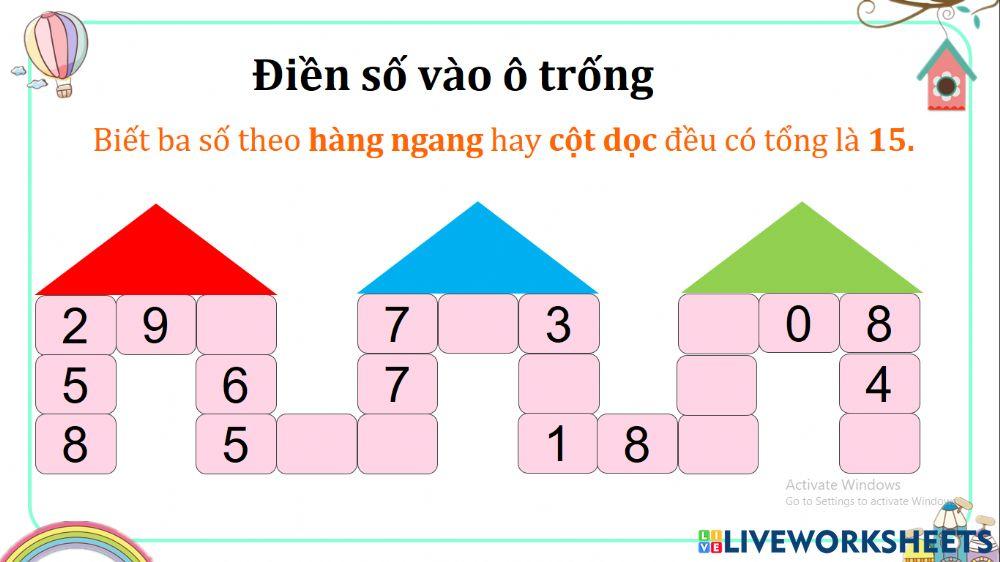 BTT2 Tuần 8 - Bảng trừ