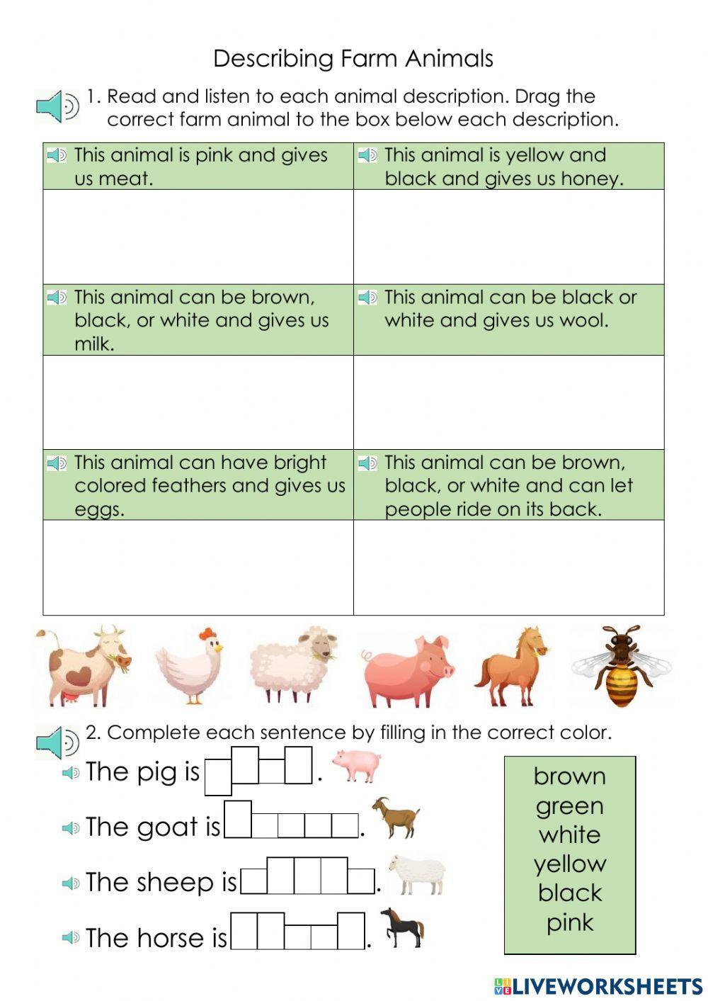 Describing Farm Animals