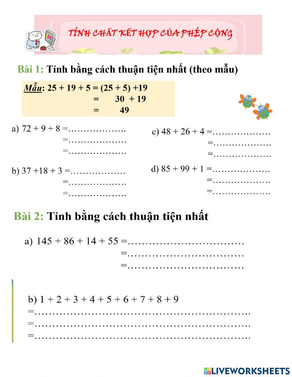 Tính chất kết hợp
