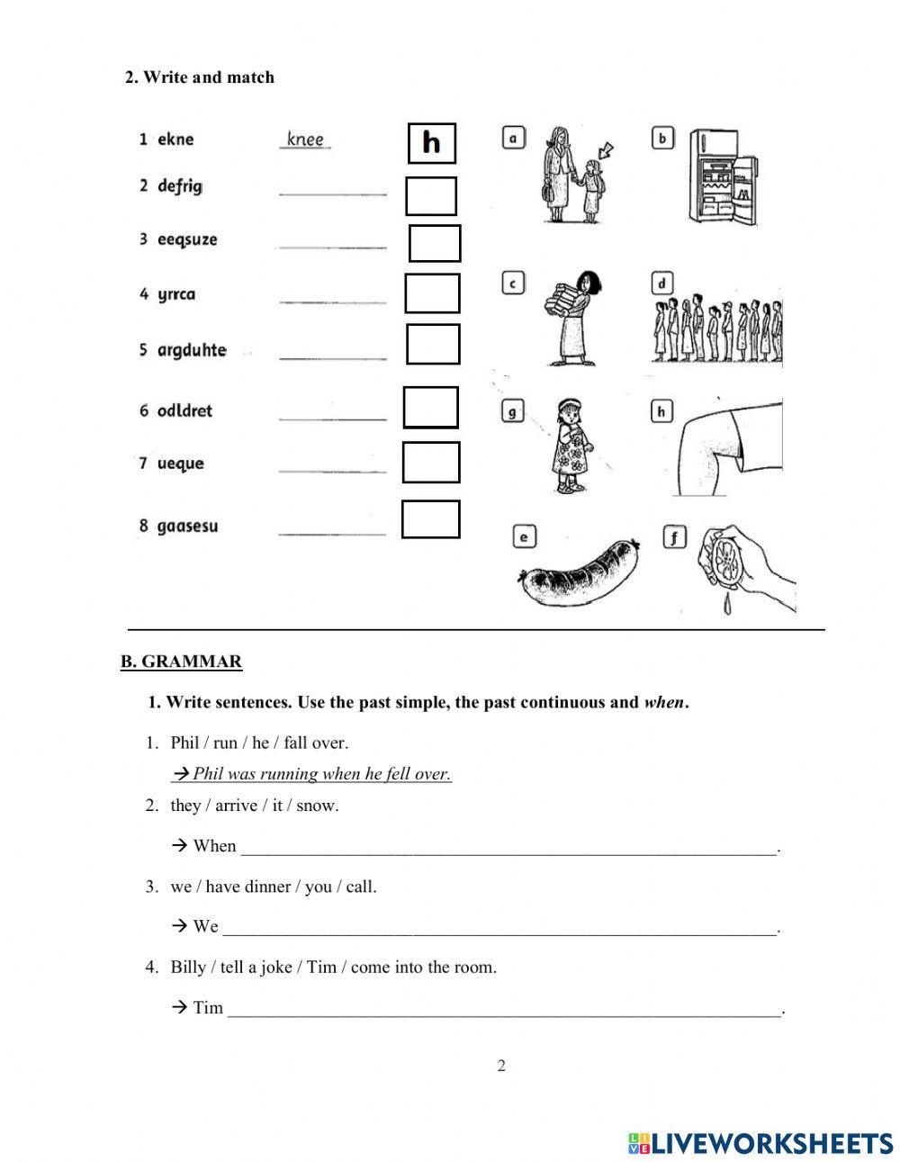 DS - Fa4 - Test 5 Writing