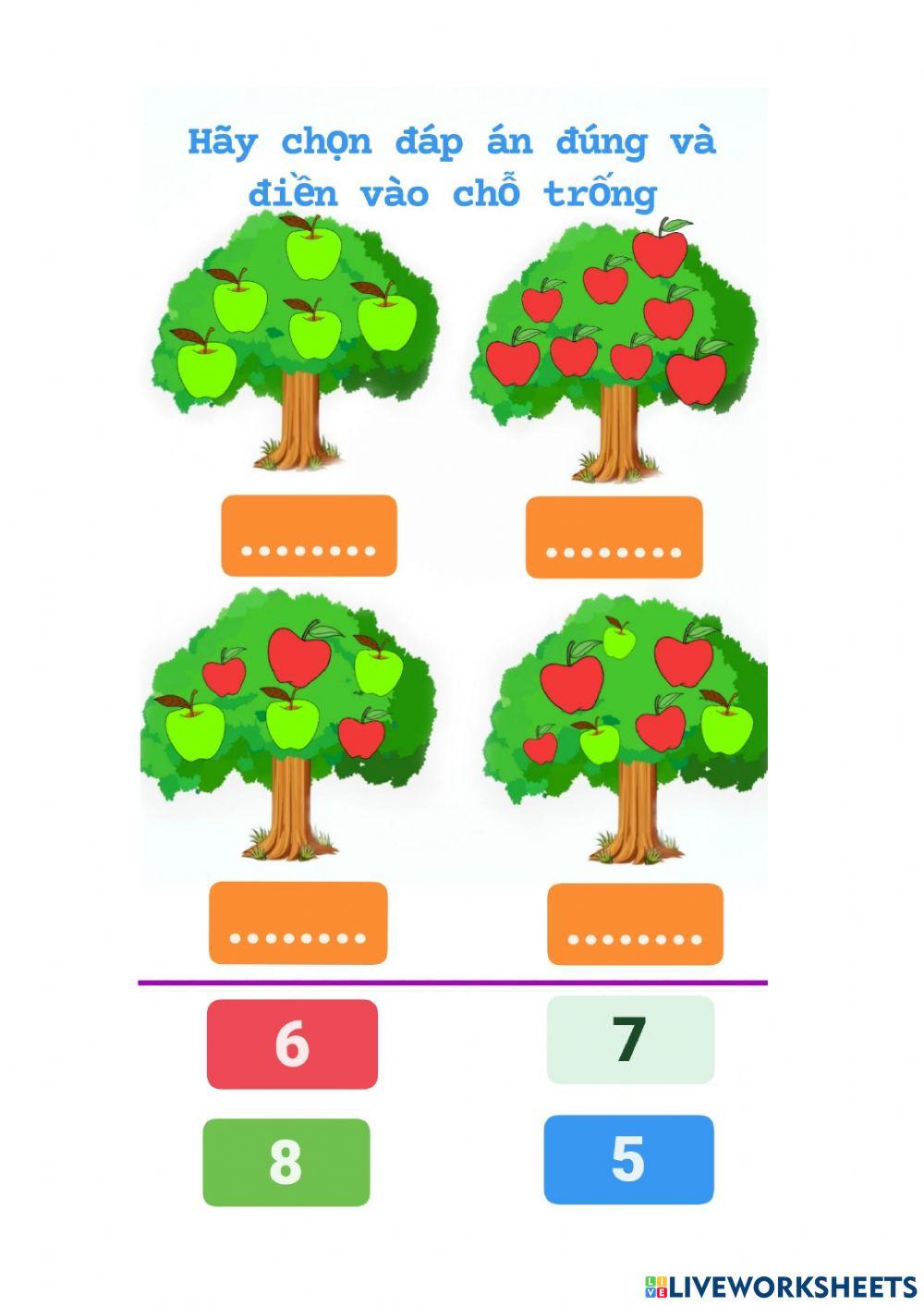 Toán chủ đề Thực vật