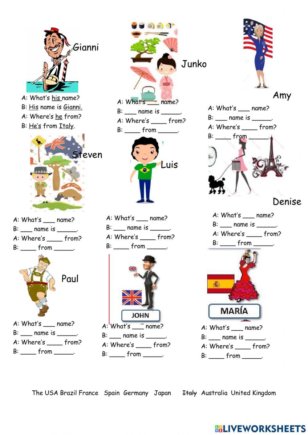 Countries and contractions