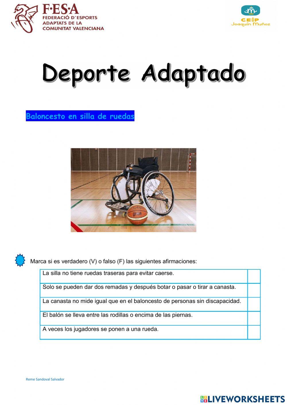 Esport Adaptat- baloncesto silla ruedas