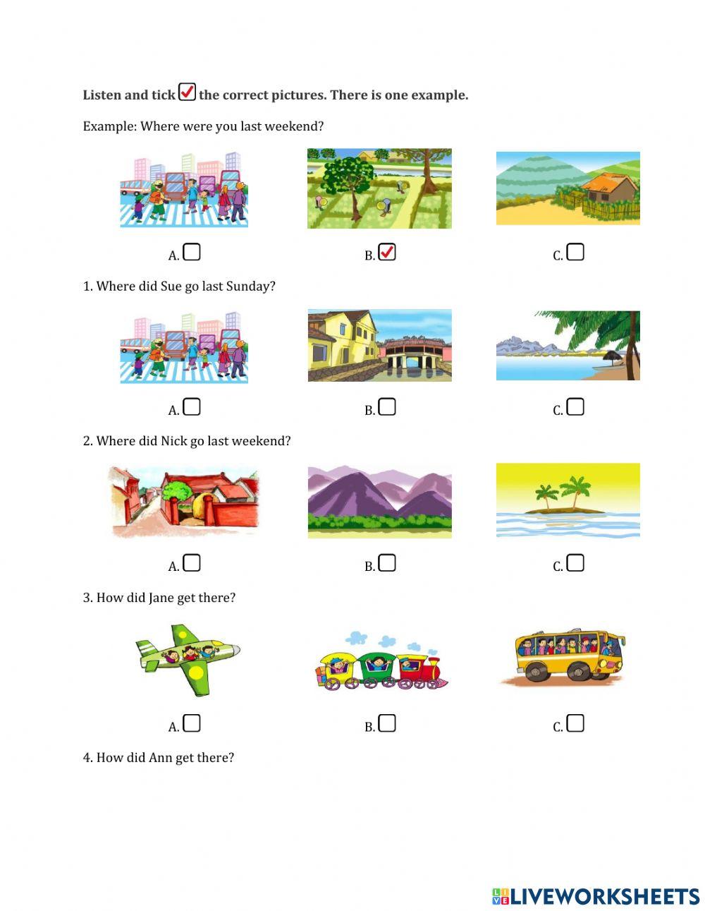 Listening grade 5 u3