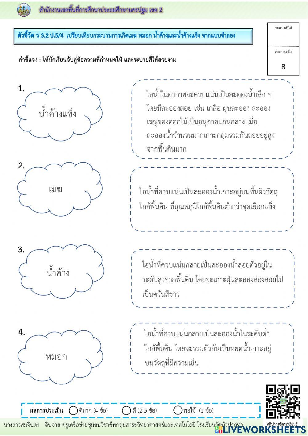 การจำลองการเกิดเมฆ หมอก น้ำค้าง น้ำค้างแข็ง