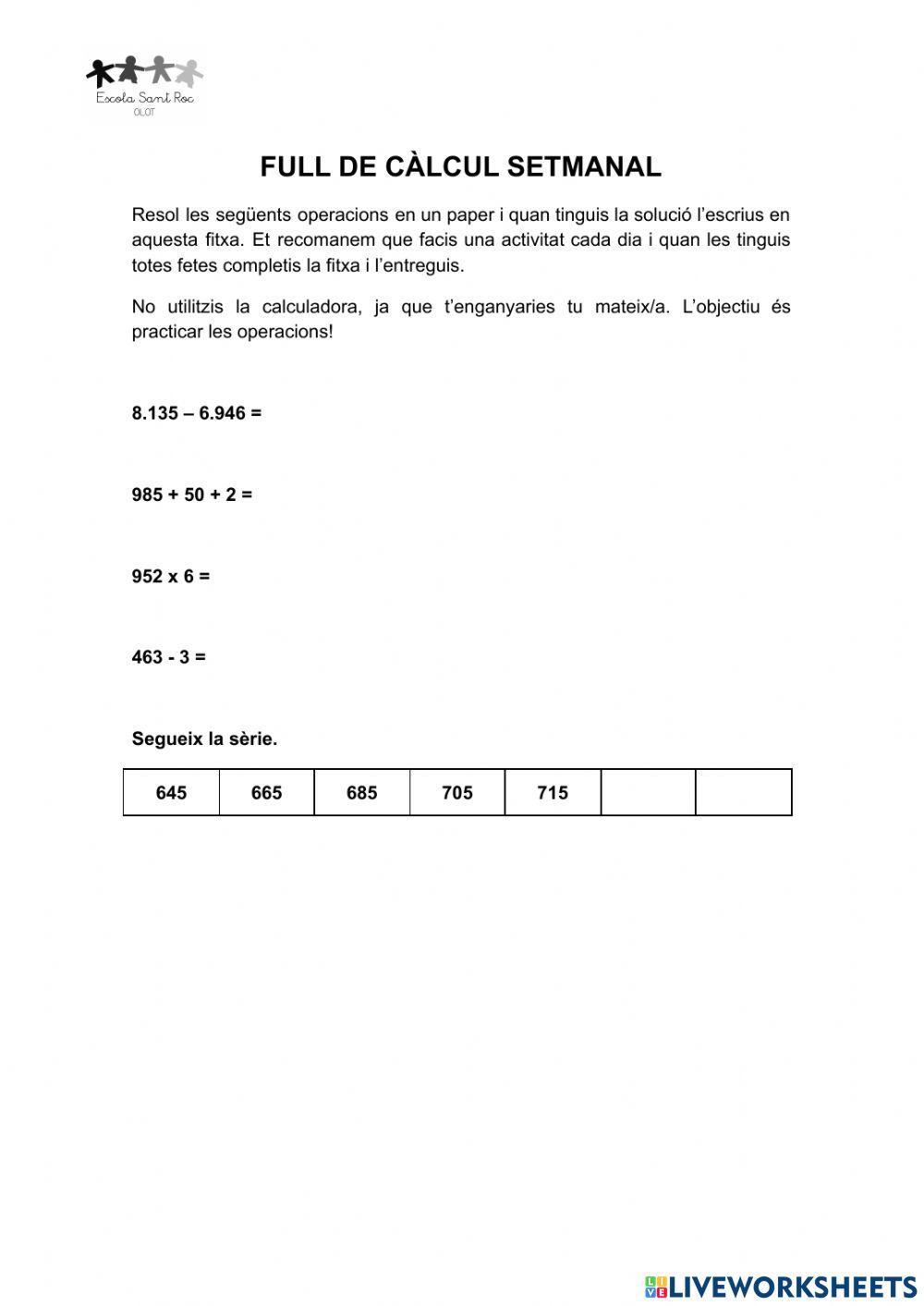 Full de càlcul 3-PI