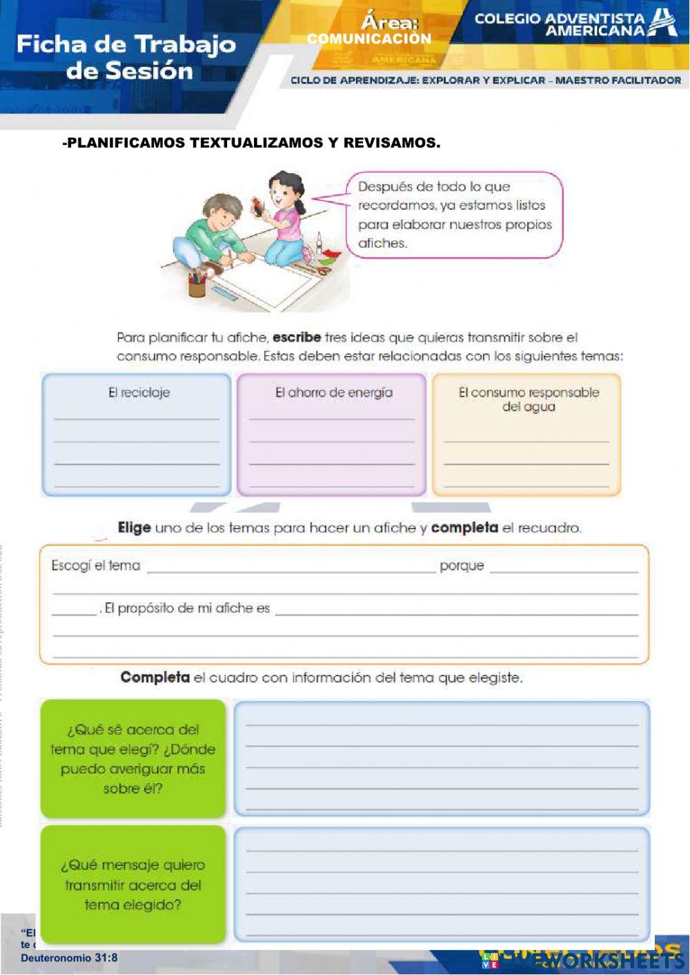 Escribimos un afiche