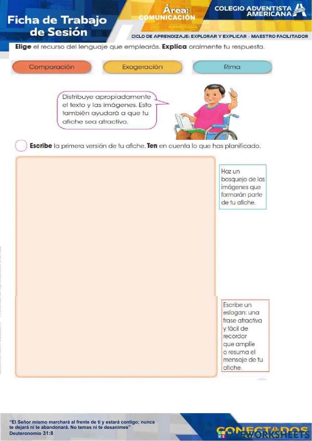 Escribimos un afiche