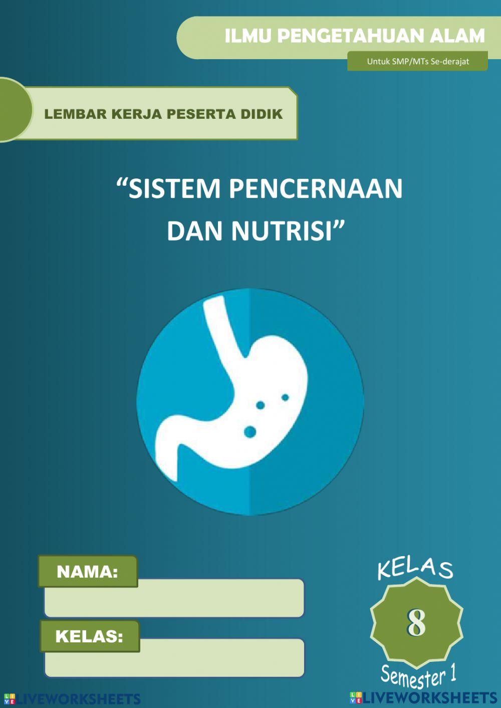 Soal Sistem Pencernaan