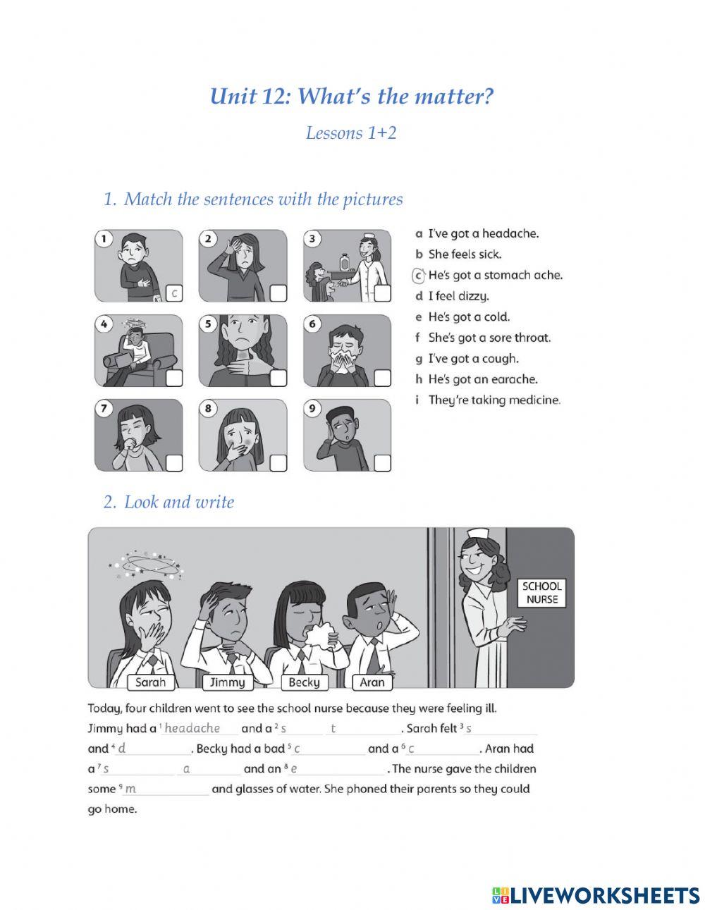 Fa4-U12P1-What's the matter?