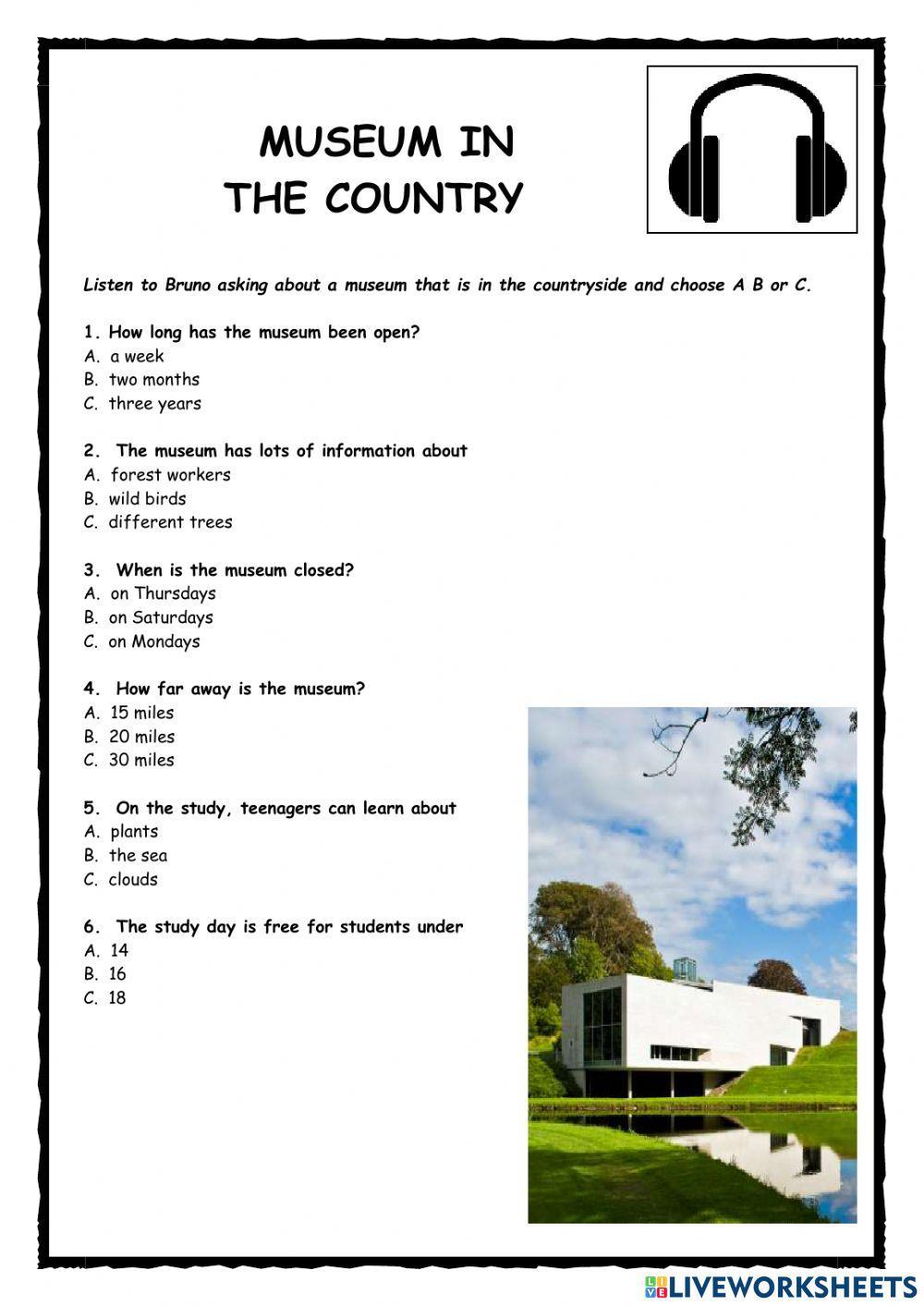 Museum Listening KET Reader